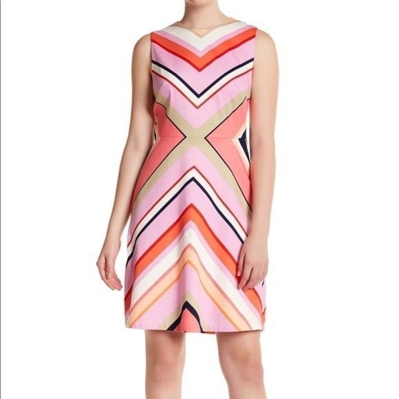 Maggy London colorful Shift Dress Size 14 - Picture 1 of 8